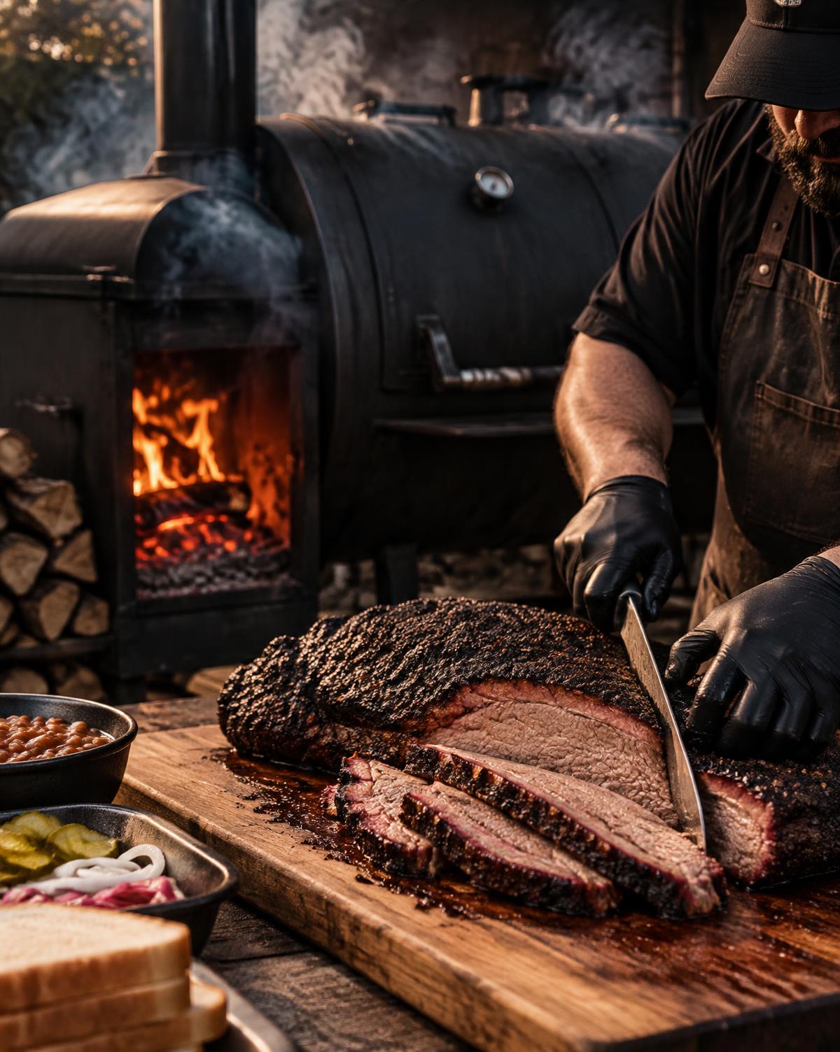 Brisket from the smoker